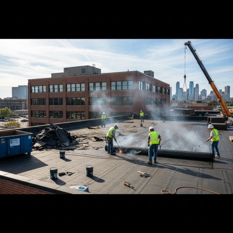 Single Ply Roof Replacement detail